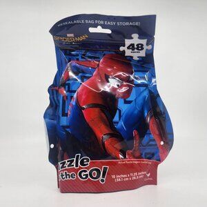 Spiderman Puzzle On The Go 48 Piece Resealable Travel Bag Superhero